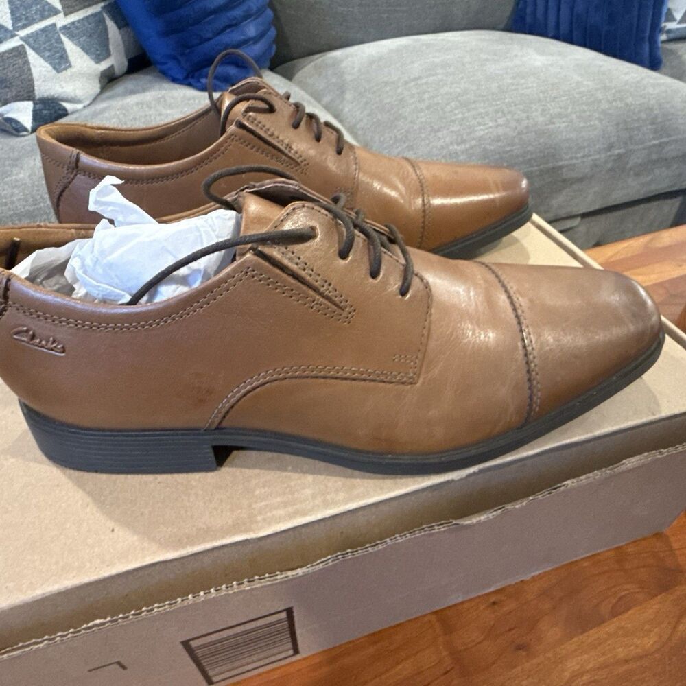 Men’s Clarks Brown Oxford, Lace Up Size 12